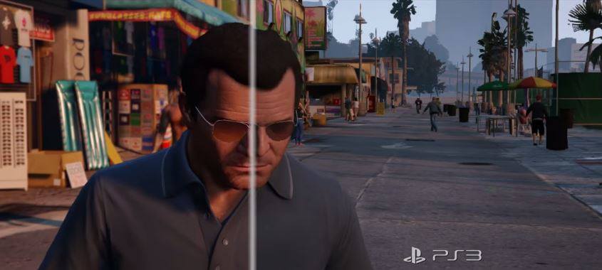 شاهد مقارنة للعبة GTA V على جهازى PS3 & PS4