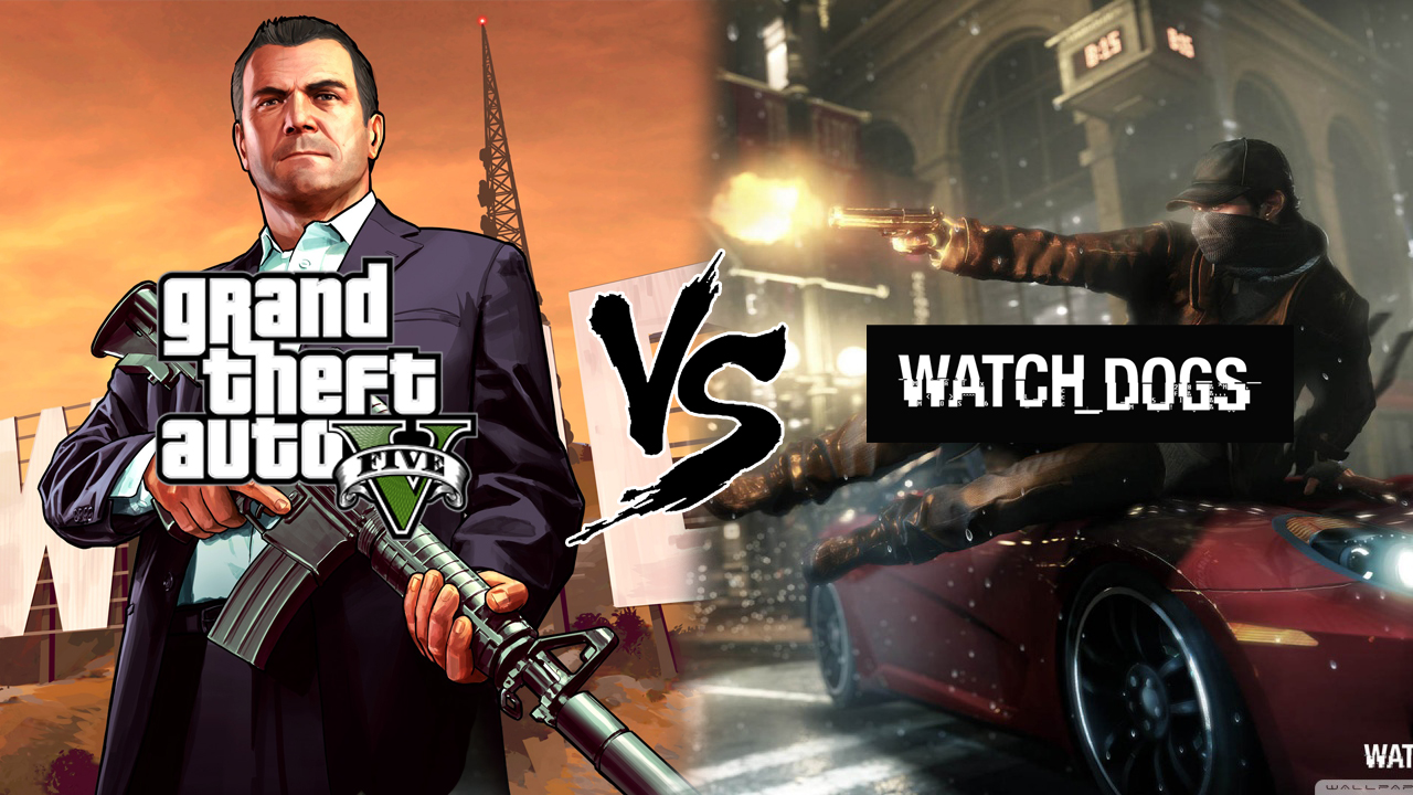 مقارنة الجرافيك بين لعبتى GTA V & Watch Dogs