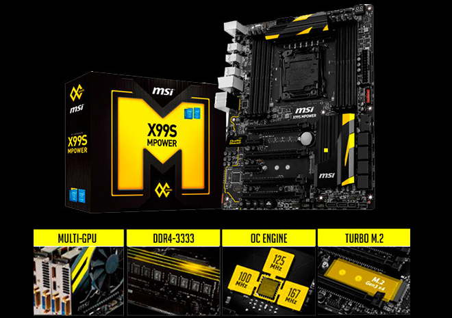 MSI تعيد إطلاق وحش اخر مع اللوحة الأم X99S MPower
