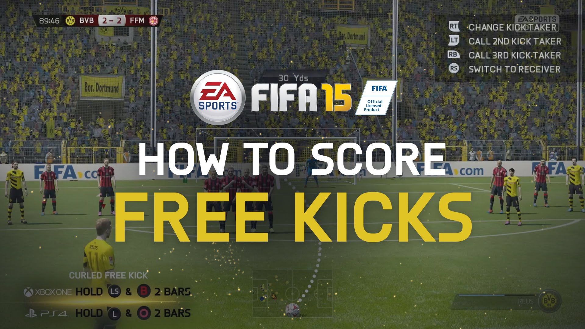 كيف تقوم بتسجيل الركلات الحرة فى لعبة FIFA 15