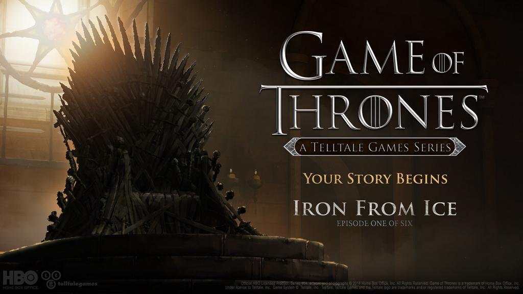 الحلقة الأولى من لعبة Game of Thrones بعنوان Iron From Ice