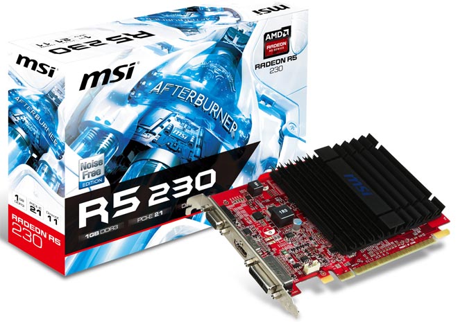 MSI تقدم بطاقة R5 230