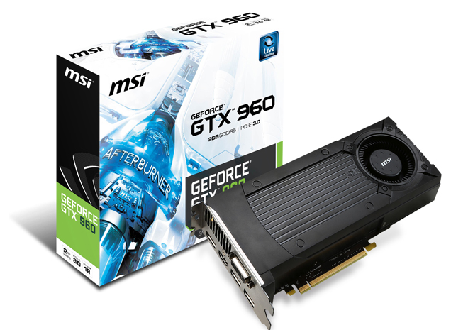 MSI تقدم تشكيلتها من بطاقة GTX 960