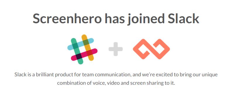 شركة Screen Hero تندمج مع Slack
