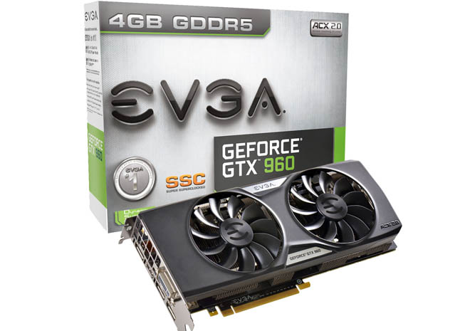 الكشف عن بطاقة EVGA GTX 960 SSC بذاكرة 4GB
