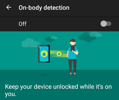 On-body detection ميزة حماية جديدة من جوجل