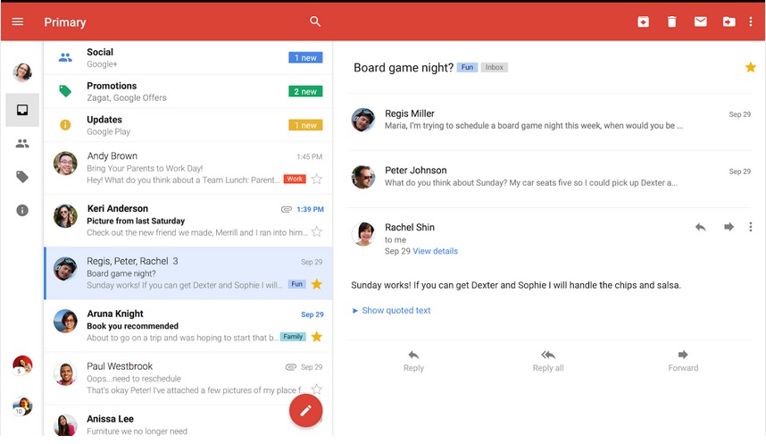 تطبيق Gmail يدعم الوصول لرسائل Outlook و Yahoo على أندرويد
