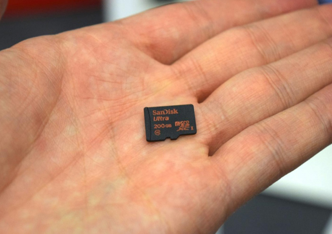 Sandisk توفر ذاكرة microSD بحجم 200GB في الأسواق