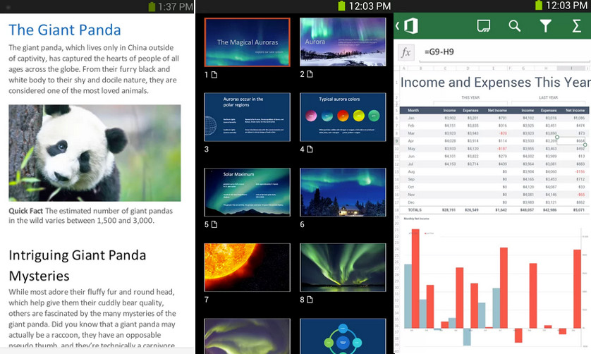 رسمياً , الإصدار النهائي من Office Mobile متاح لأجهزة أندرويد