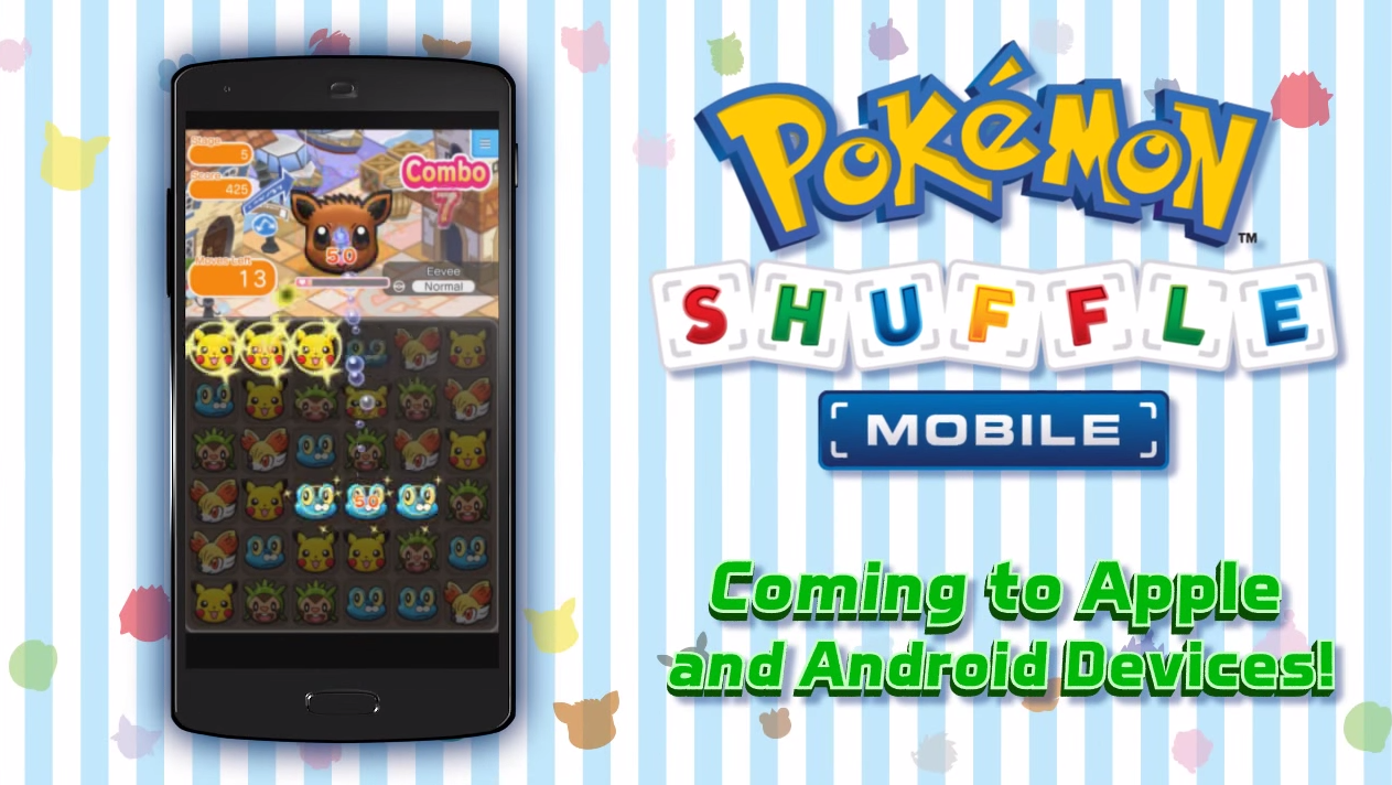 حمل الآن لعبة Pokémon Shuffle أول لعبة من ننتندو للهواتف الذكية