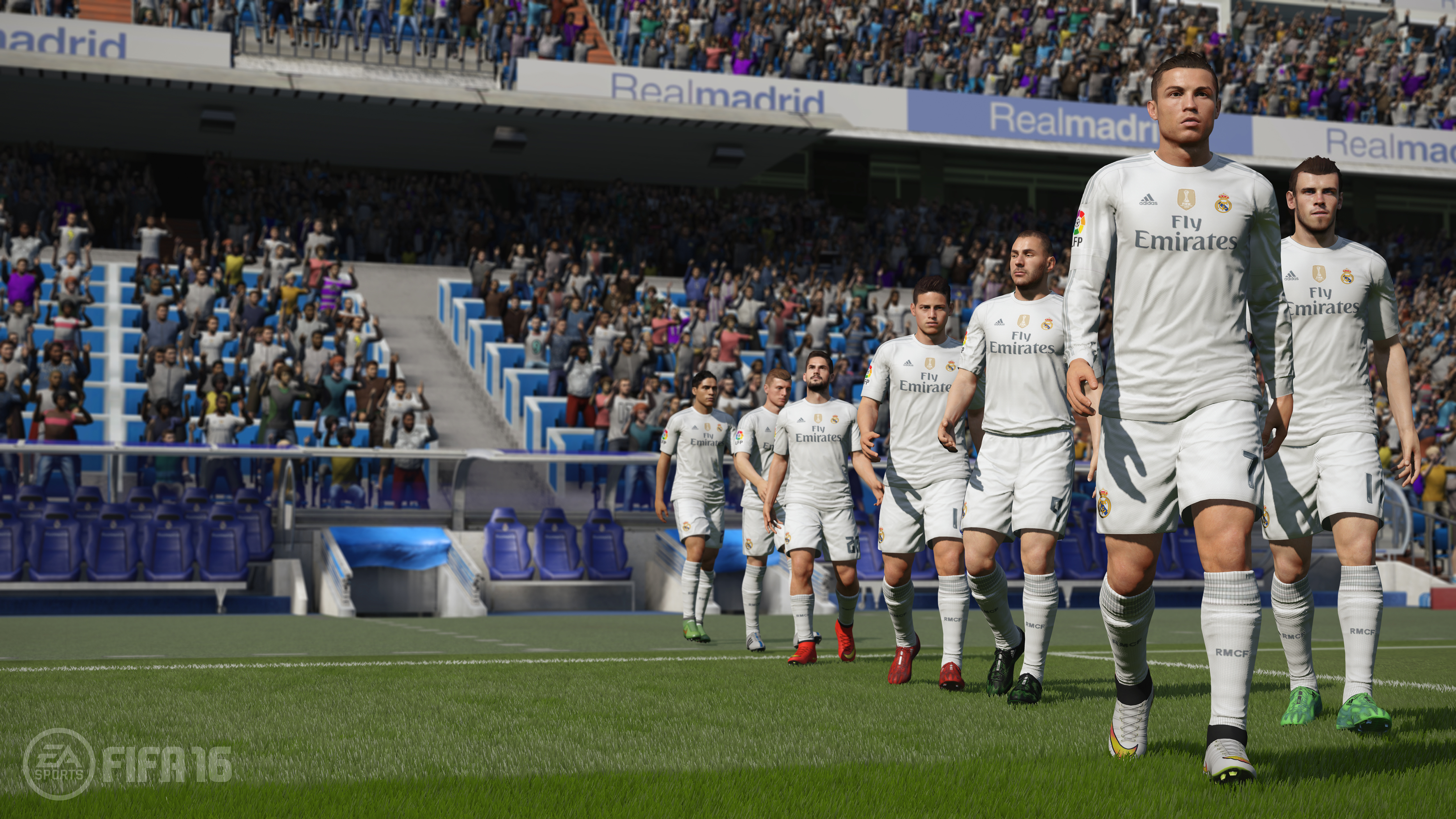 شاهد فريق Real Madrid رسميا بلعبة كرة القدم FIFA 16