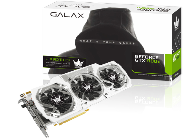 بطاقة GALAX GTX 980 Ti HOF LN2 تسعر بـ 900 دولار!