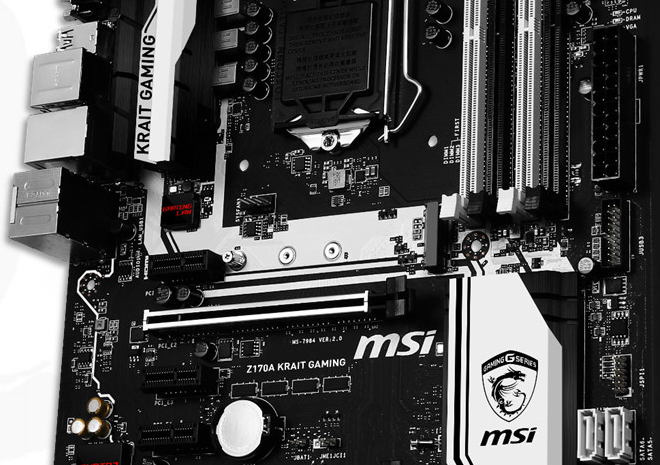 MSI تثير حماسة جمهور الاعبين مع لوحة Z170 Krait Gaming