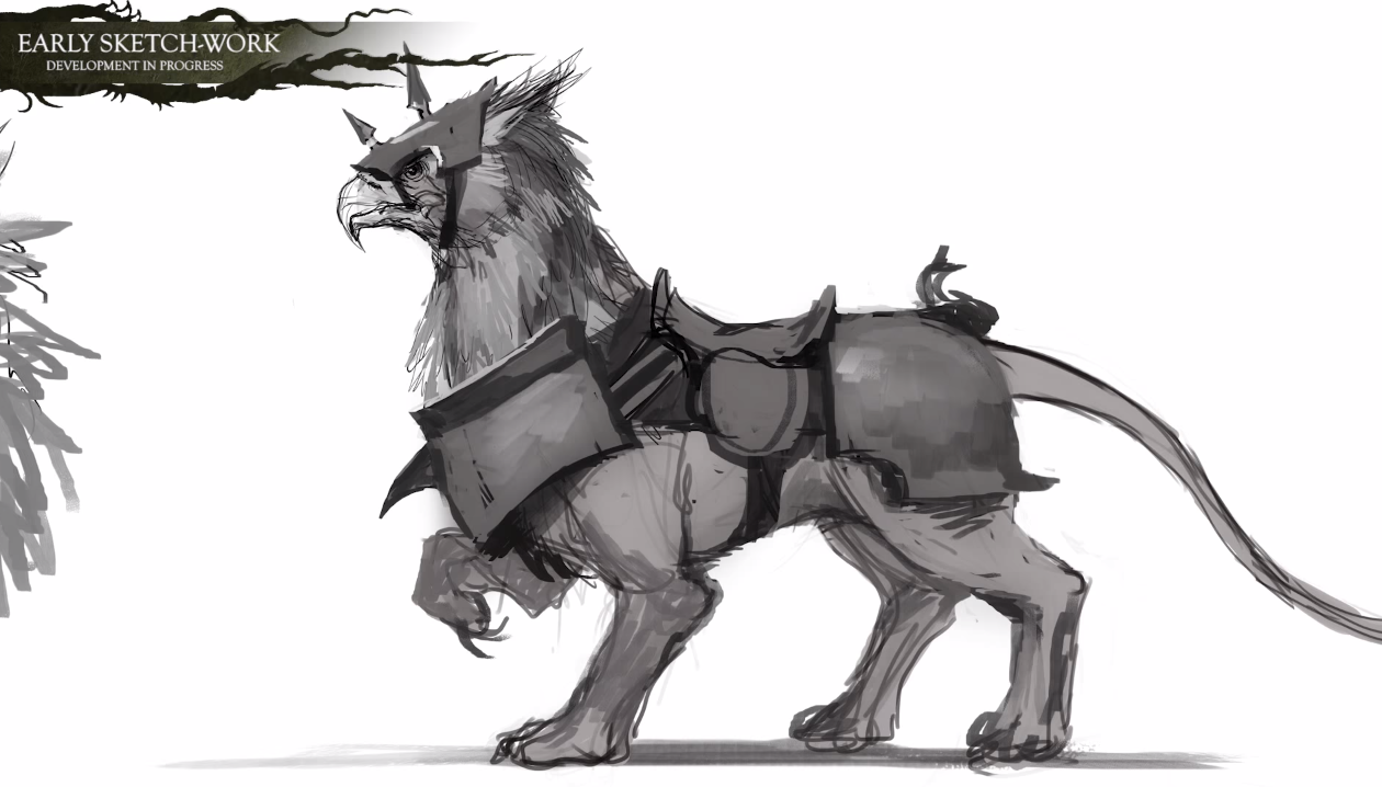 استعراض حيوان Demigryphs بلعبة Total War Warhammer