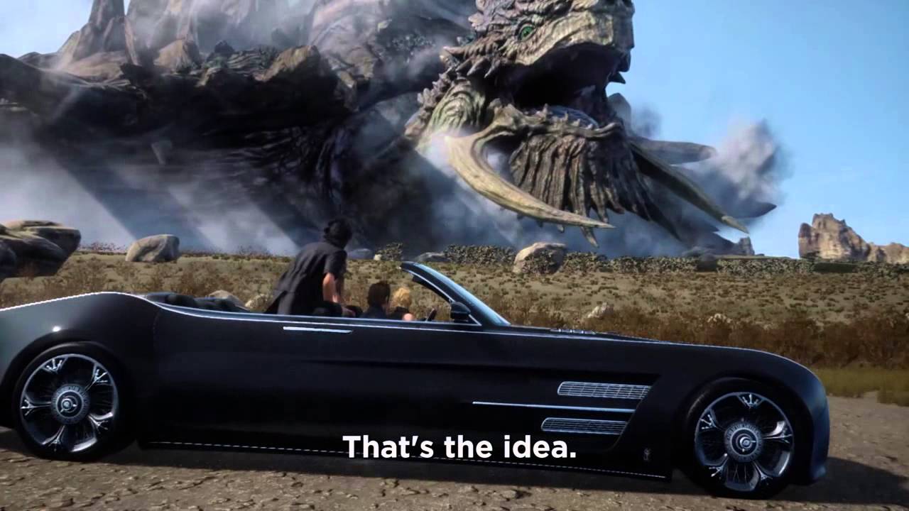 شاهد كيف سيبدو ركوب السيارة بلعبة Final Fantasy XV