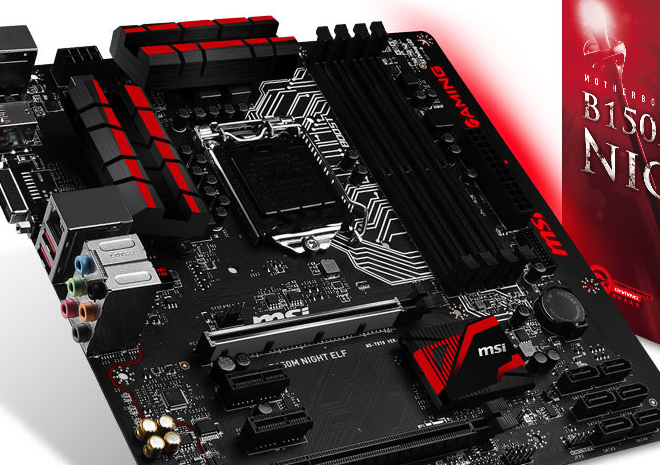 MSI تقدم لوحتها الأم B150M Night Elf