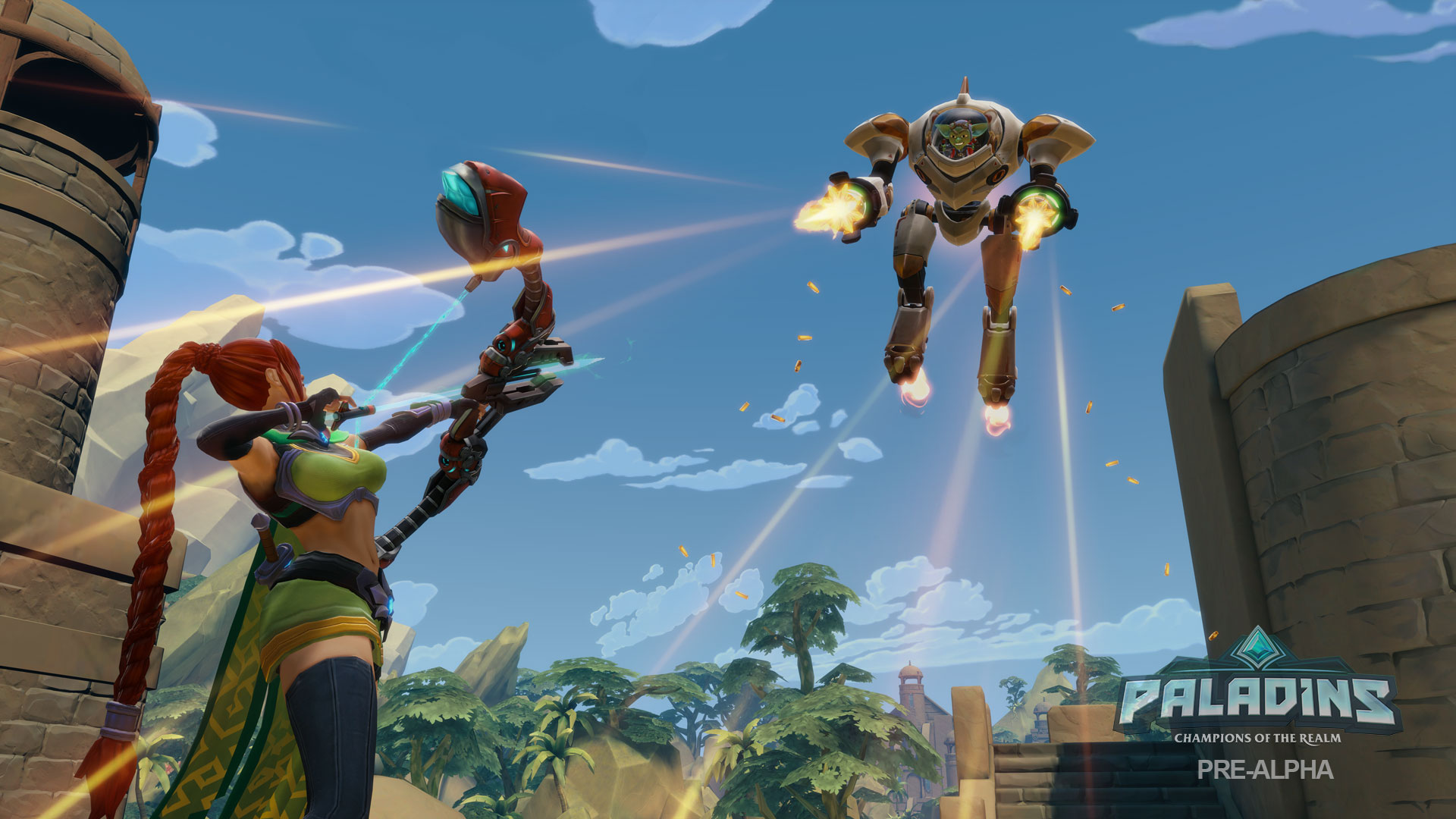 العرض الأول والصور الأولي للعبة الشوتر Paladins