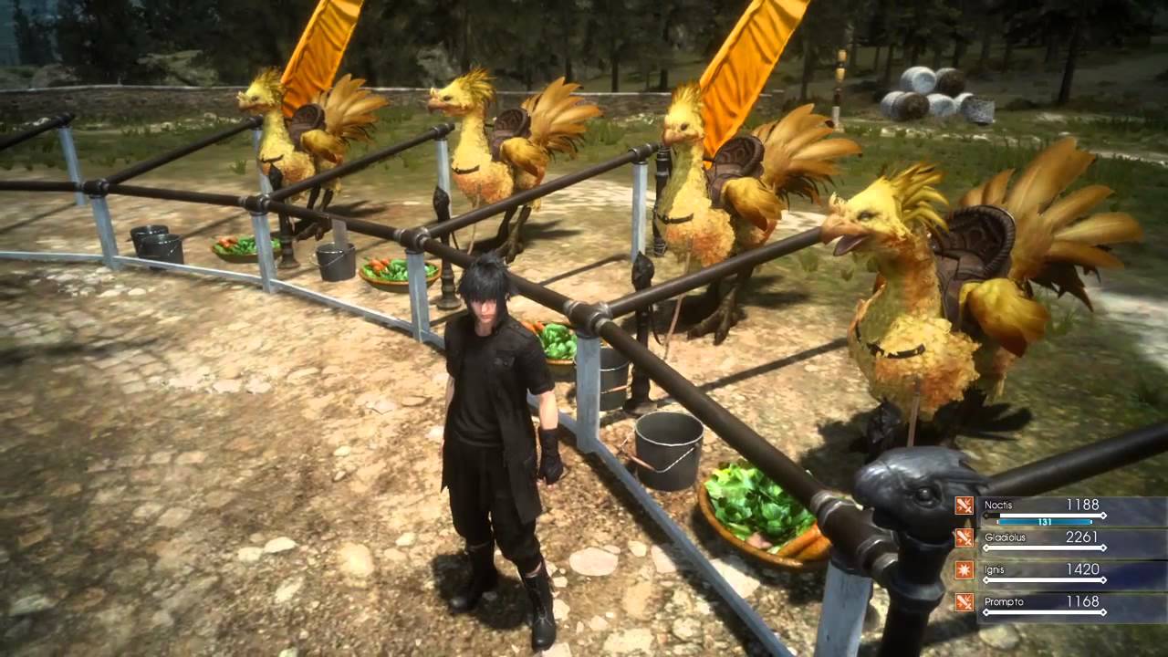 شاهد كيف يبدوالصيد وركوب طائر Chocobo بلعبة Final Fantasy XV
