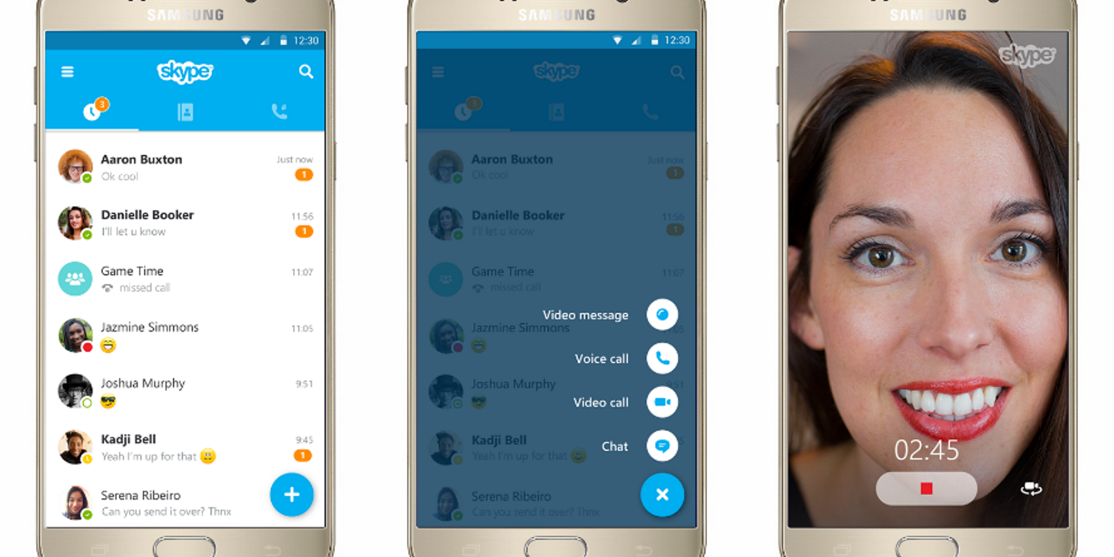 تصميم جديد لتطبيق Skype للأجهزة المحمولة