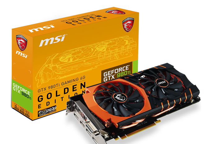 MSI تطلق بطاقة GTX 980Ti GAMING Golden Edition