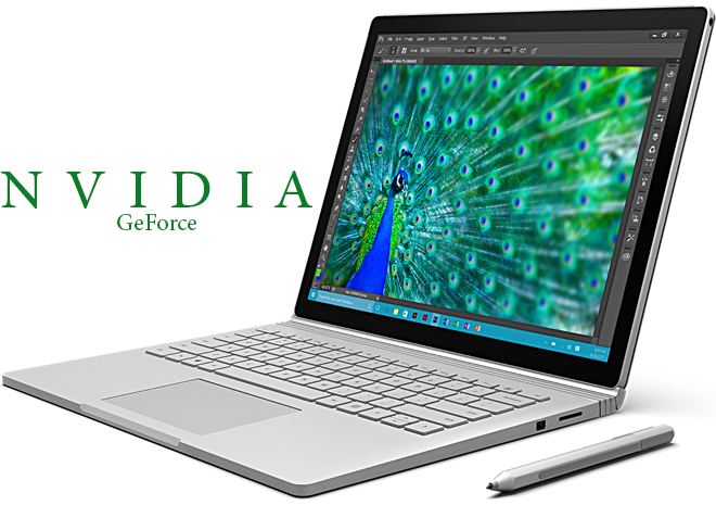 ماذا قدمت انفيديا مع جهاز مايكروسوفت Surface Book