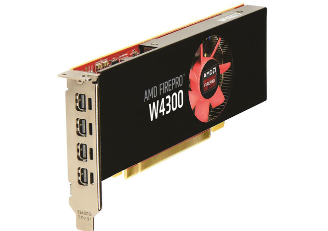 AMD تطلق البطاقة الرسومية FirePro W4300