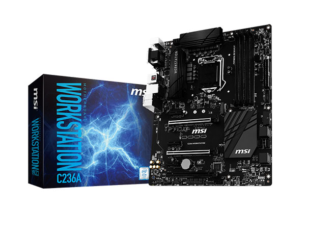 MSI تكشف عن لوحتين C236 الموجهة لمحطات العمل