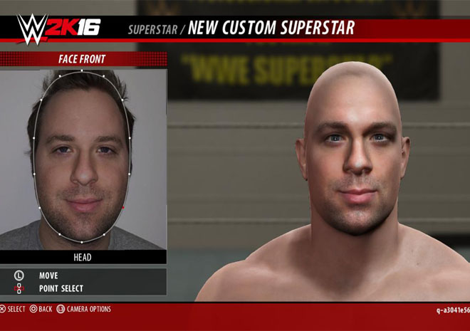 لعبة WWE 2K16 تتيح لك إضافة وجهك الى شخصية المصارع