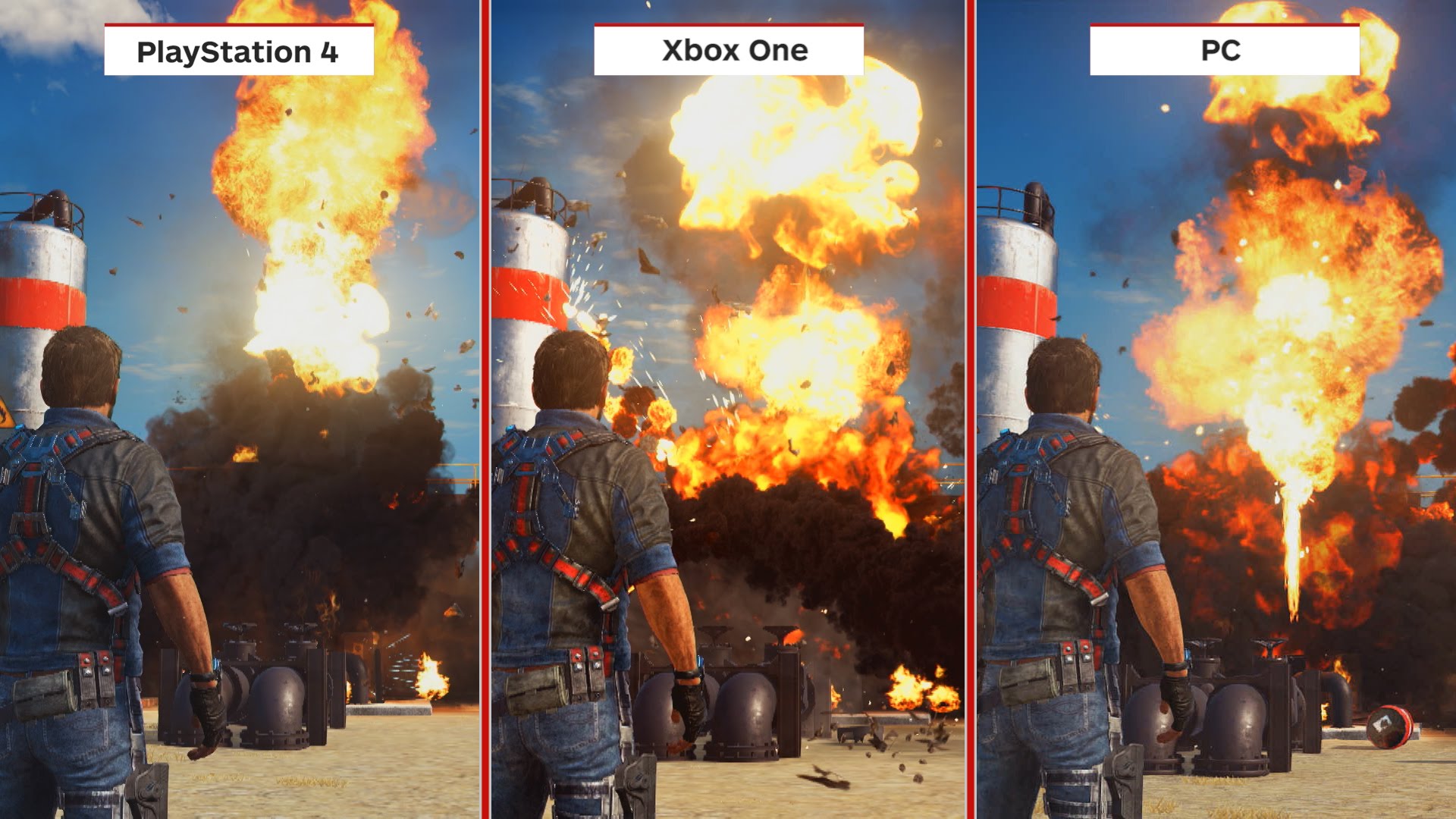 بالفيديو مقارنة لرسوميات لعبة Just Cause 3 على جميع المنصات