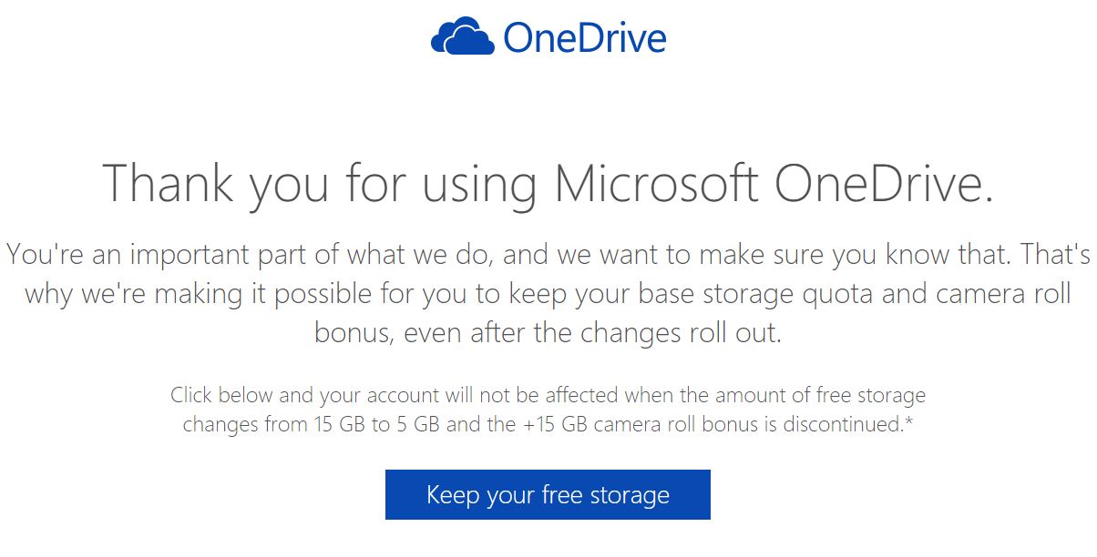 مايكروسوفت تعيد سعة 15 جيجا بايت لمستخدمي خدمة OneDrive