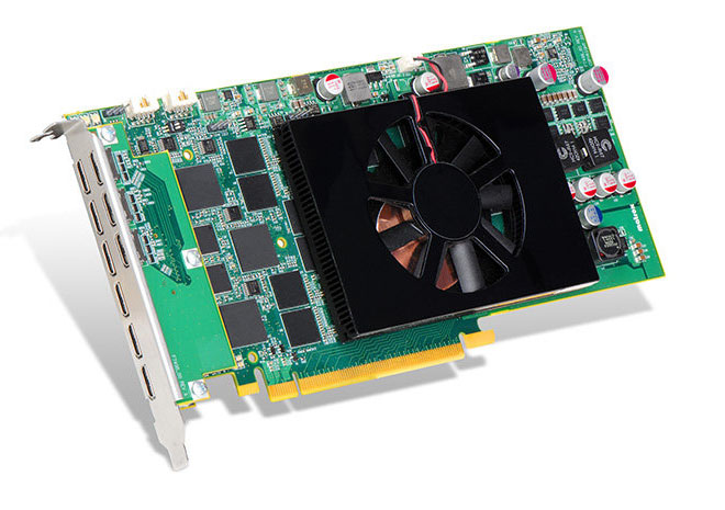 بطاقة MATROX C900 بتسعة منافذ mini-HDMI