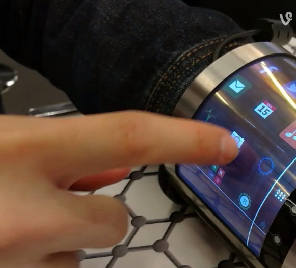 FlexEnable شاشة LCD تلتف حول الأذرع