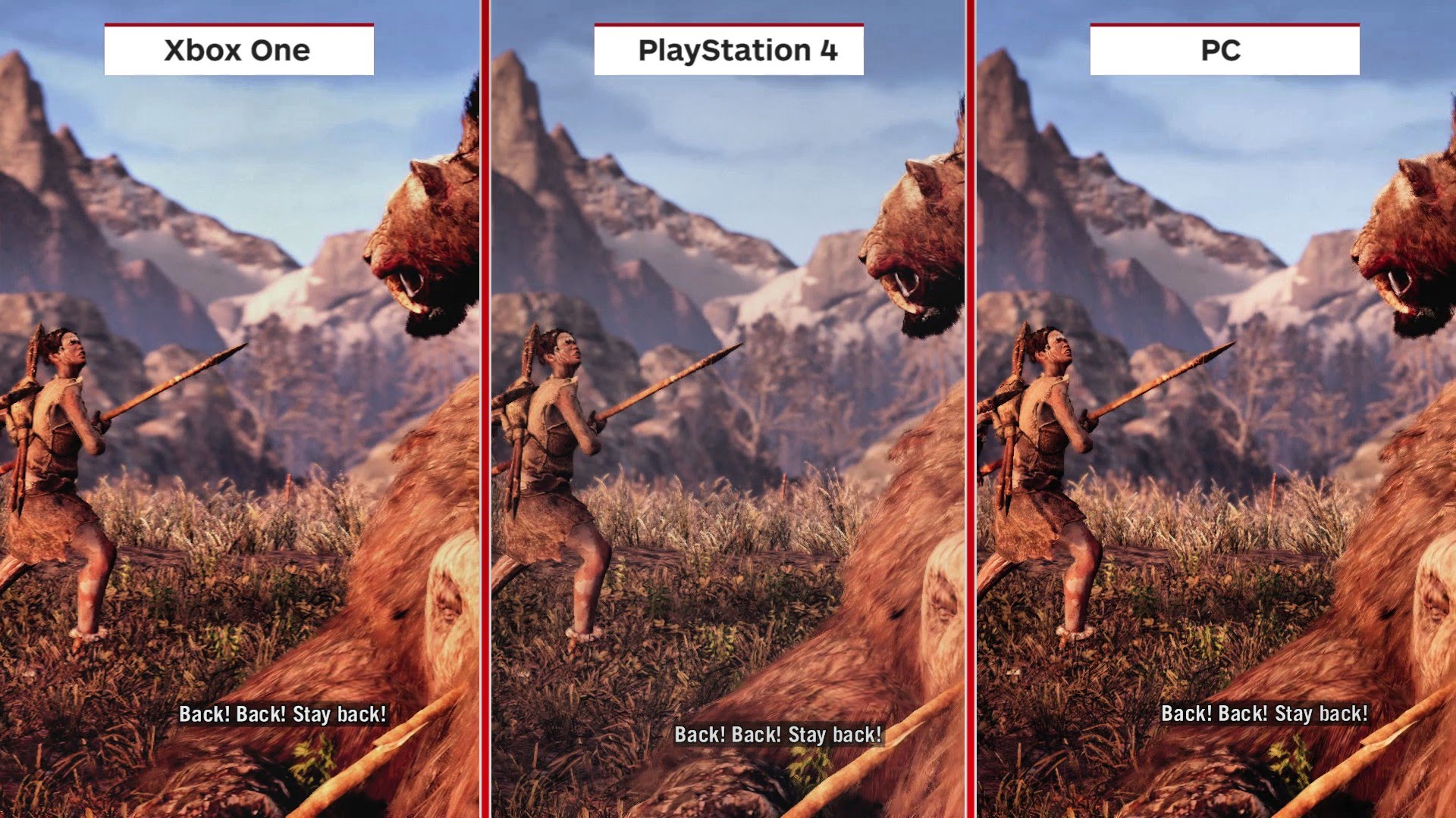 مقارنة لرسوميات Far Cry Primal على PS4 & Xbox One & PC