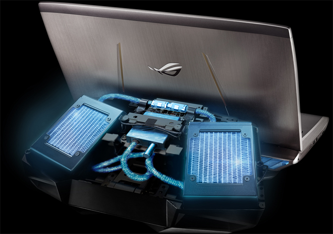 أخيراً فتح باب الطلب المسبق على الجهاز المحمول ASUS ROG GX700 بنظام تبريد مائي