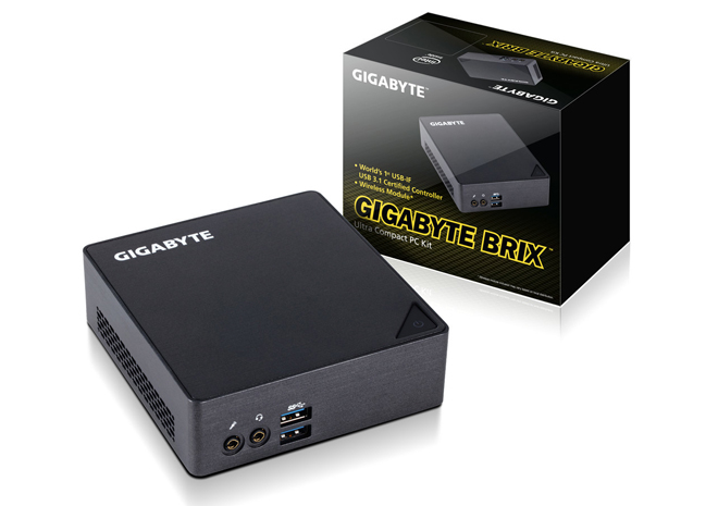 لأول مرة بالعالم الحاسوب الصغير جيجابايت BRIX يدعم منفذ Thunderbolt 3