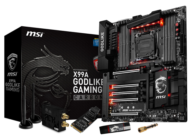 MSI تعلن عن توفر لوحة X99A GODLIKE GAMING CARBON في المتاجر