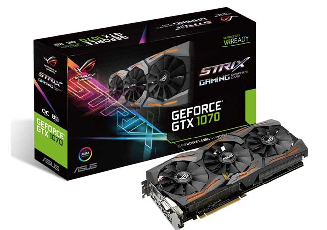 Computex16: رسمياً ASUS تعلن عن بطاقة ROG STRIX GeForce GTX 1070
