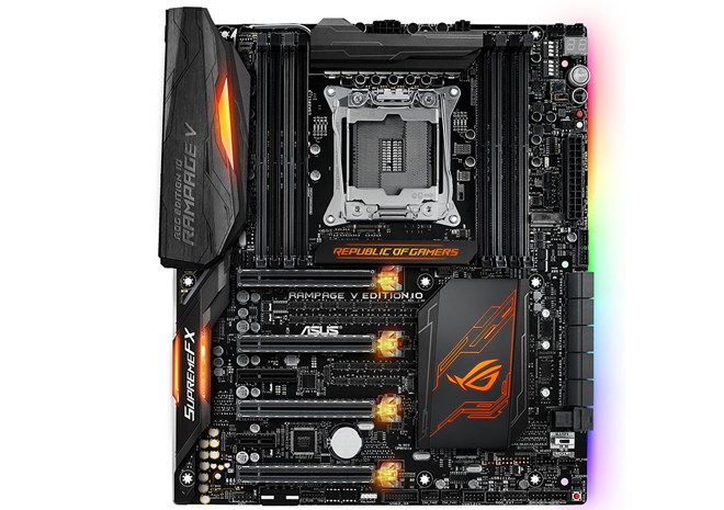Computex16: لوحة ASUS Rampage V Edition 10 تحطم 3 أرقام عالمية, فما هو المميز فيها؟
