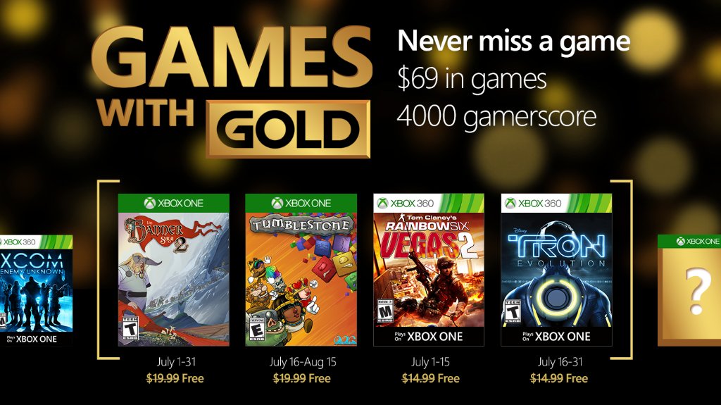 قائمة ألعاب شهر يوليو المجانية لمشتركى خدمة Xbox Live Gold