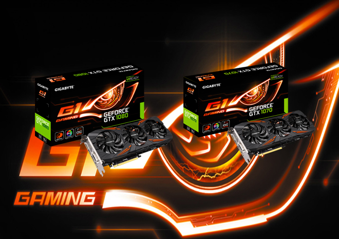 بطاقة جيجابايت GTX 1080/GTX 1070 G1 GAMING أصبحت متوفرة لدى متجر عرب هاردوير