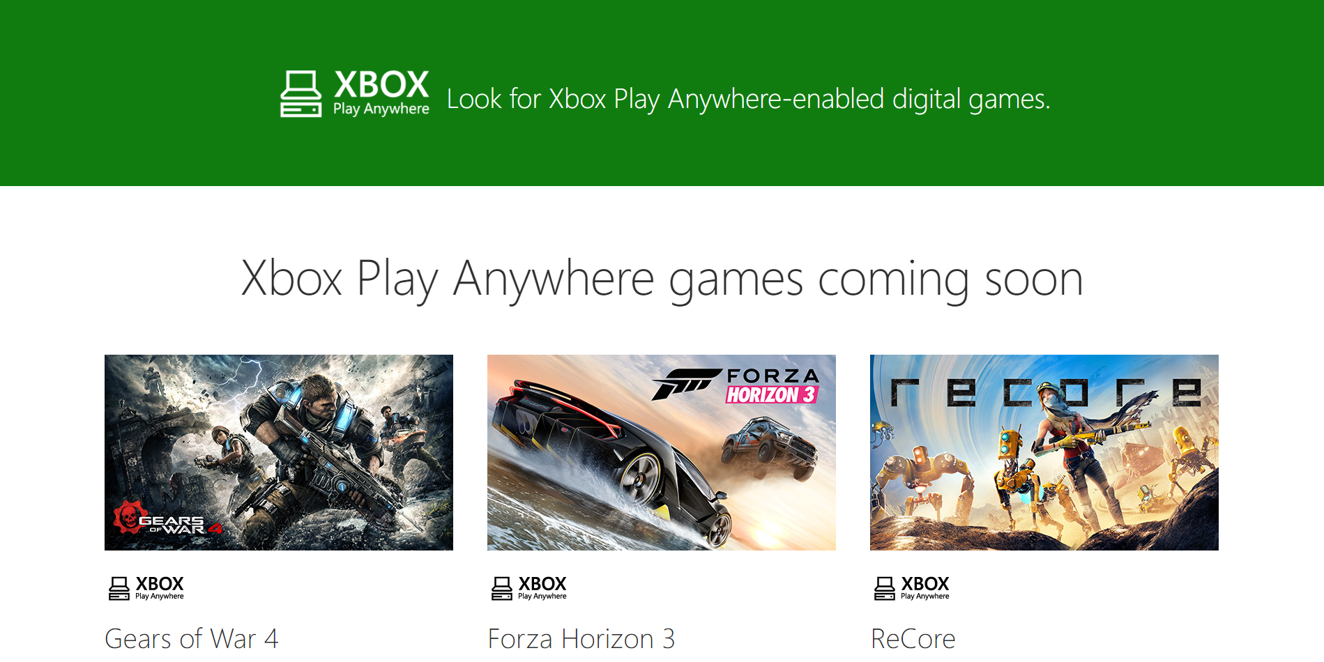 الألعاب الداعمة لخدمة اللعب بأى مكان Play Anywhere على PC & Xbox