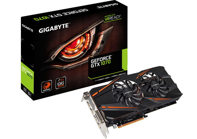 جيجابايت تطلق بطاقتها الجديدة GTX 1070 WindForce 2X