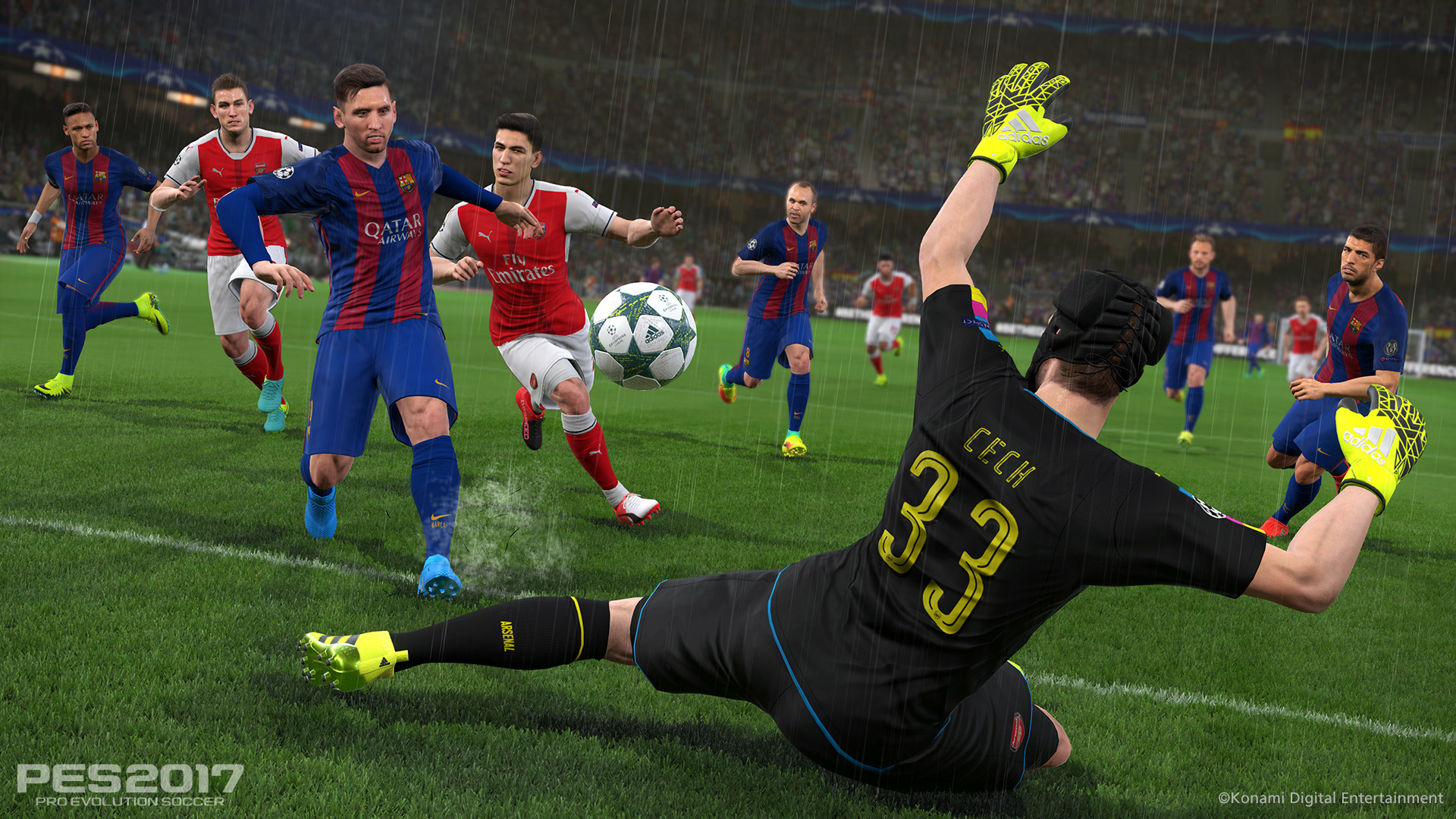 رسوميات PES 2017 على PC ستكون أقل من رسوميات اللعبة على الكونسولز