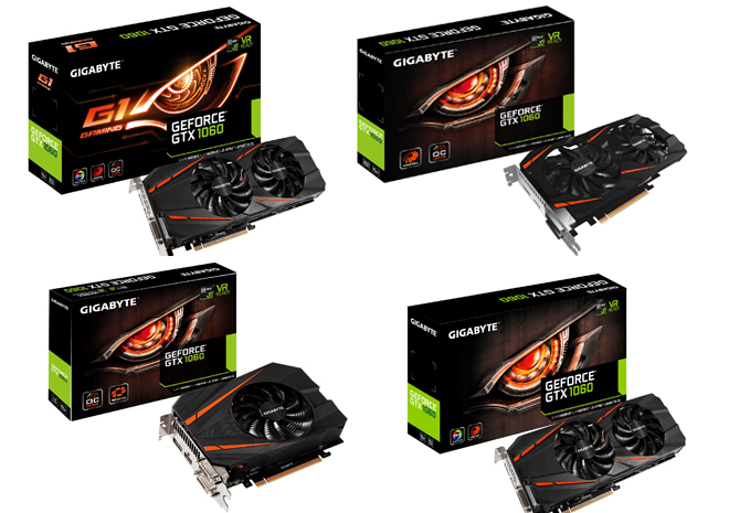 جيجابايت توسع تشكيلة بطاقات GeForce GTX 1060