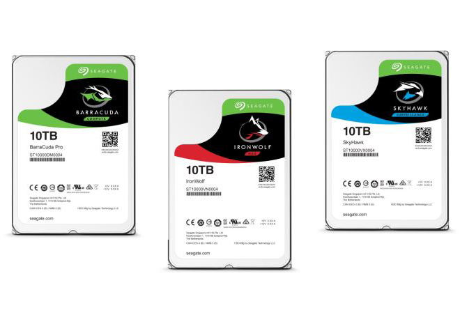 Seagate تطلق 3 أقراص 10TB HDD من سلسلة Guardian