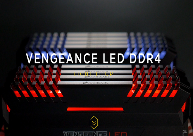 ذاكرة Corsair Vengeance LED DDR4 تتمتع بإضاءة LED