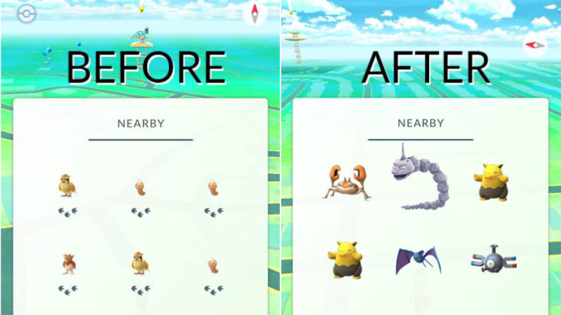 آخر تحديثات Pokémon GO يحذف خاصية تتبع البوكيمونات القريبة منك