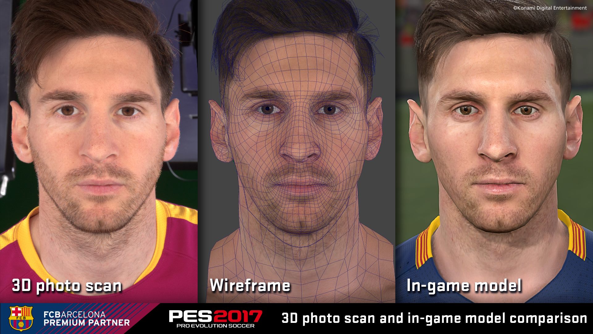 لعبة PES 2017 تهدف للوصول لأفضل دقة رسومية للاعبين بداخلها