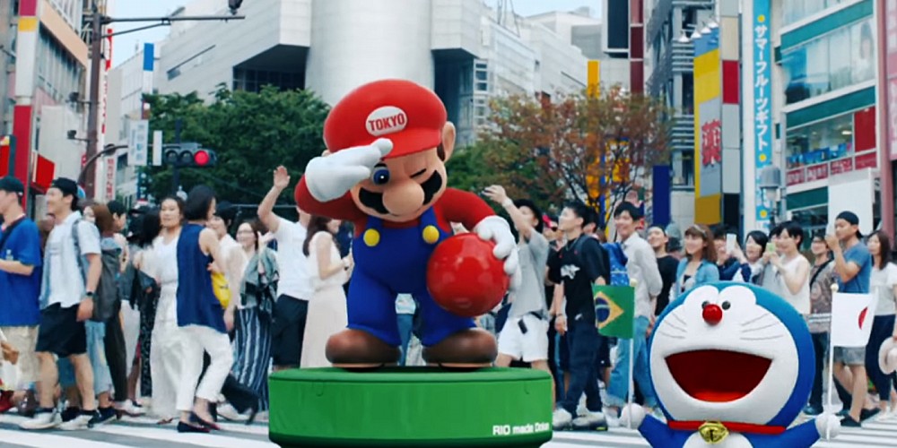 شخصية Mario تظهر في الحفل الختامي لأولمبياد ريو 2016 !