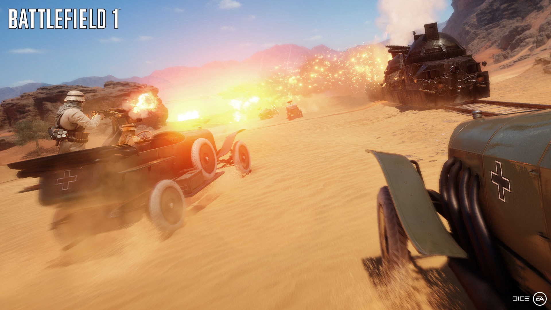 شاهد ساعة كاملة من لعبة Battlefield 1 تستعرض خريطة Sinai Desert
